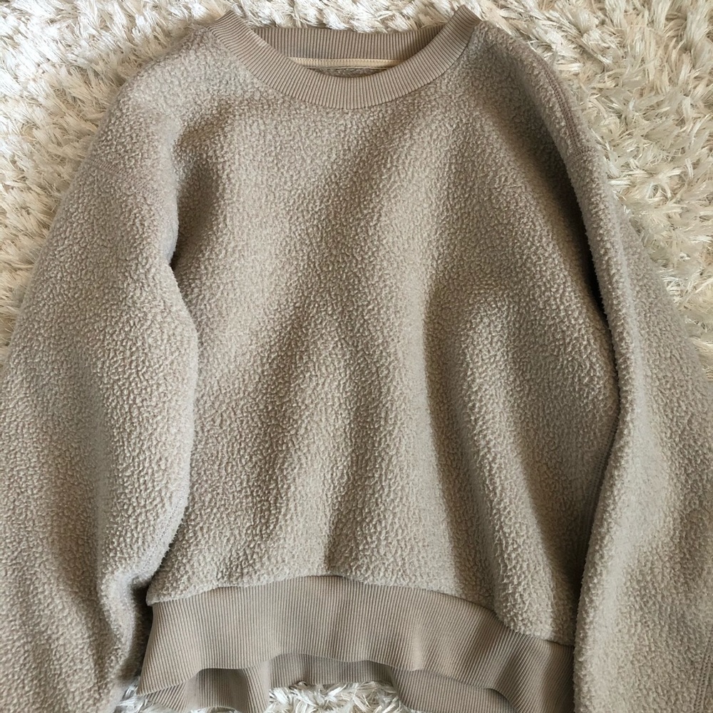 everlane renew fleece sweatshirt